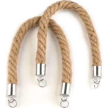 Galanterka Sisalová ucha na tašky 42 cm 2 ks Galanterka Sisalová ucha na tašky 42 cm 2 ks