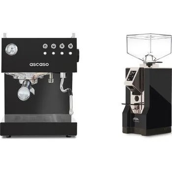 Kávovar Ascaso Steel DUO, Black + Eureka Mignon Turbo, CR black