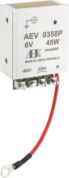 Elektroinstalace pro motocykl AEV 0358 Regulátor napětí 6V/45W