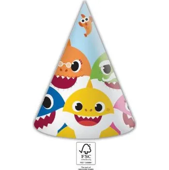 Hračka pro nejmenší Procos Čepičky papírové Baby Shark, 6 ks