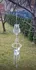 Zahradní dekorace Autronic UM0761-WH zvonkohra sova bílá