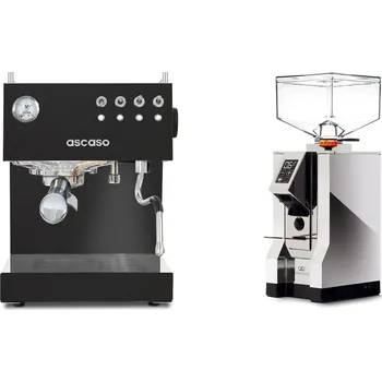 Kávovar Ascaso Steel DUO, Black + Eureka Mignon Perfetto, CR chrome
