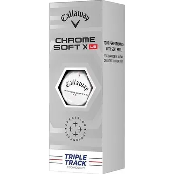Golfový míček Callaway balls Chrome Soft X Low Spin TRIPLE TRACK 22 - 4-vrstvé 3ks