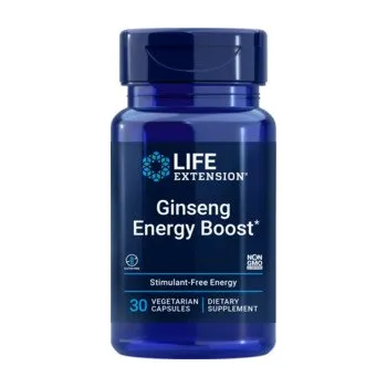 Life Extension Ginseng Energy Boost Doplněk stravy s extraktem z ženšenu 30 ks, vegetariánská kapsle, 200 mg