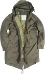 TEESAR® Bunda US M51 FISHTAIL s vložkou a kapucí ZELENÁ velikost: XS