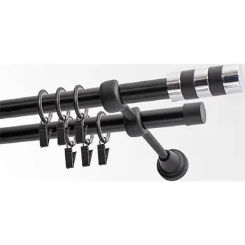 Garnýž Garnýž kovová 150 cm dvouřadá - dvojitá 19 Sigma černá