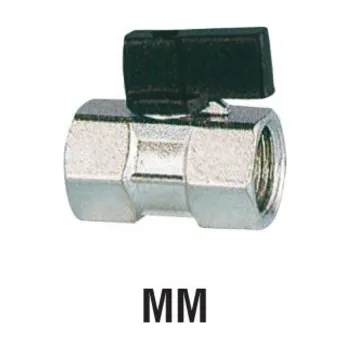 Ventil Mini kulový kohout mosazný (ventil) FF motýl - 1/2" 6MM