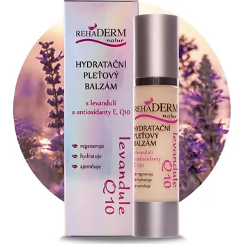 Pleťový krém REHA Cosmetics | Rehaderm | Levandule Q10 | Hydratační pleťový balzám | 50 ml