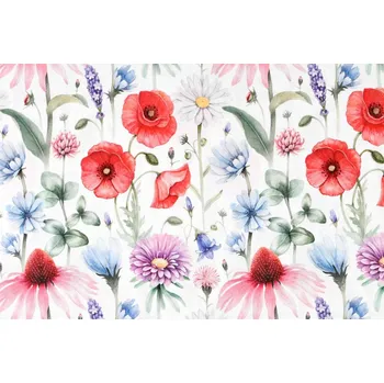 Darré Bavlněná látka rozkvetlé květiny 1,6/1 m