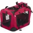 přepravka pro zvíře JK ANIMALS Přepravní box L 70 x 52 x 52 cm červený
