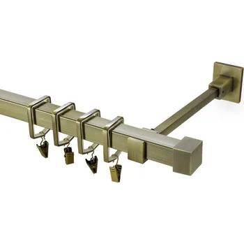 Garnýž Garnýž kovová 230 cm jednořadá 20x20 klasik starozlatá