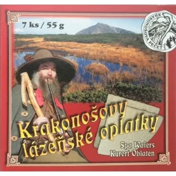 Bonbon CLIP Luhačovice Krakonošovy lázeňské oplatky - Višně v čokoládě, 55g