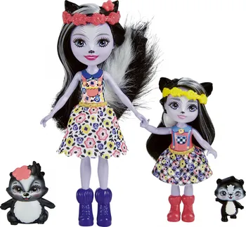 Panenka Mattel Enchantimals Sage Skunková a sestřička