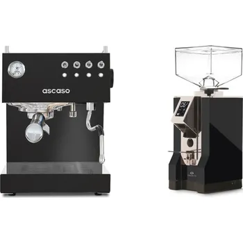 Kávovar Ascaso Steel DUO, Black + Eureka Mignon Specialita, CR black