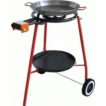 Pánev Set Paella Andreu 46D leštěná ocel (ideální vařič pro vaření nejen pod širým nebem)