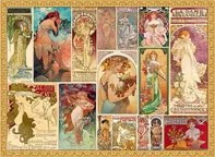 Grafika  Alfons Mucha Collage 3000 dílků