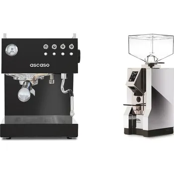 Kávovar Ascaso Steel DUO, Black + Eureka Mignon Turbo, CR chrome