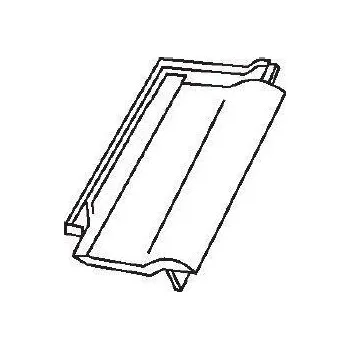 Bramac Rubín 13 glazura taška krajní levá kaštanově hnědá