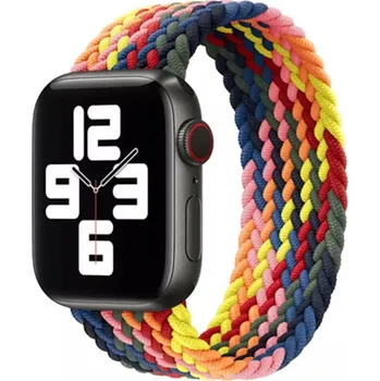 Příslušenství k chytrým hodinkám Nylonový pletený navlékací řemínek pro Apple Watch velikost M Barva: Barevný 1, Velikost: 42/44/45/46/49mm, Typ: 39
