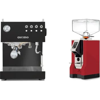 Kávovar Ascaso Steel DUO, Black + Eureka Mignon Perfetto, CR ferrari red