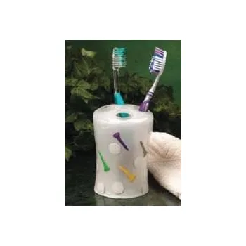 Dárkový potravinový koš Golf Gifts nádoba na zubní kartáčky - golfový motiv