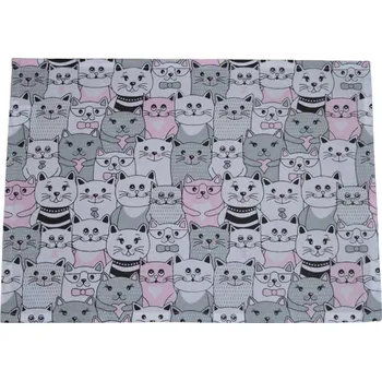 Papírový ubrousek Šatoli.cz Bavlněný ubrousek na svačinu Kočičky