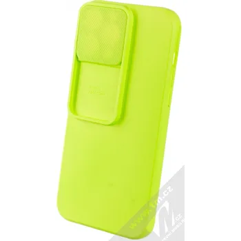 Pouzdro na mobilní telefon 1Mcz CamShield Soft ochranný kryt pro Apple iPhone 13 Pro Max limetkově zelená (lime green)