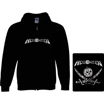 Pánská mikina mikina s kapucí a zipem Helloween - est. 1984