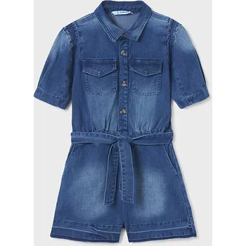 Dívčí šaty Dívčí džínový overal Mayoral 6828 modré Rozměr: 162 (16 let)