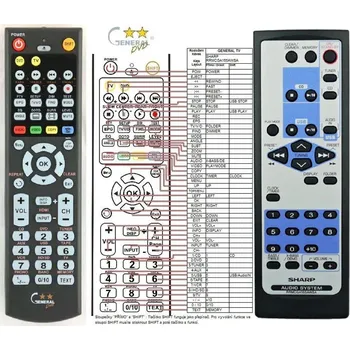 Dálkový ovladač General SHARP RRMCGA165AWSA - náhradní dálkový ovladač