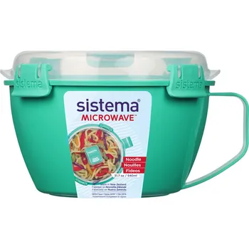 Nádobí do mikrovlnné trouby Sistema Miska na těstoviny To Go 940 ml Barva: minty teal