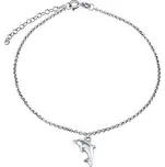 Stříbrný řetízek na nohu Delfín ZT151095VSW