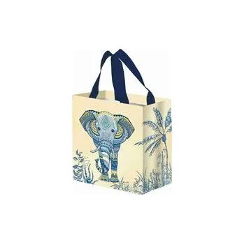 Nákupní taška na pamlsky Slon 10 l 27 x 25 x 15 cm krémová