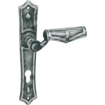 Dveřní kování MP KOVÁNÍ MP - AGAVE Provedení: PZ (klika/klika), Povrch: Kovaná šedá, Rozteč: 92 mm