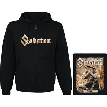 Pánská mikina mikina s kapucí a zipem Sabaton - The Great War