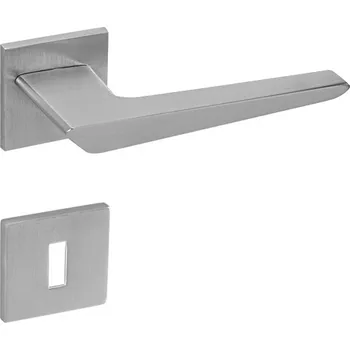 Dveřní kování MP KOVÁNÍ TI - TIGA - HR 4154Q 5S Provedení: KL/KL. na rozetách (bez spodní rozety), Povrch: OCS - chrom broušený