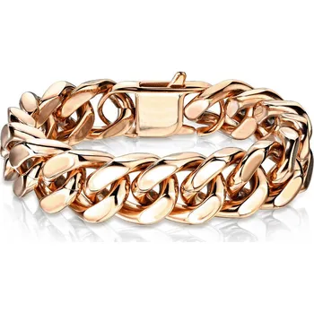 Náramek Steel Edge Pánský náramek SESBS01RGD Délka náramku: 21,5 cm