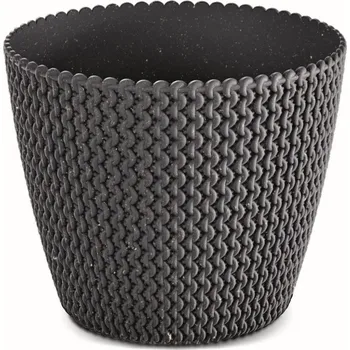 Květináč Květináč PLOWY ECO antracit, varianta 13 cm