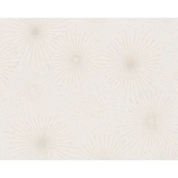 Tapeta Vliesová tapeta retro bílá metalická 388184 / Tapety na zeď 38818-4 BOS - battle of style (0,53 x 10,05 m) A.S.Création