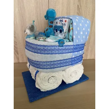 plenkový dort Plenkový dort Kočárek modrý