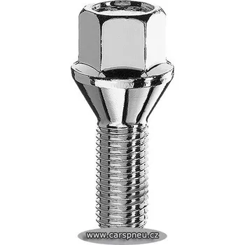 Šroubek na kolo Šroub - M12x1,25x26 - kužel 60° - klíč 17 (M1225KE26S, SCC)