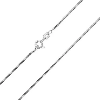 Řetízek Stříbrný řetízek CURB Pancr 1,3 mm - RHODIOVANÝ varianta 40 cm TTTCR035-40 cm