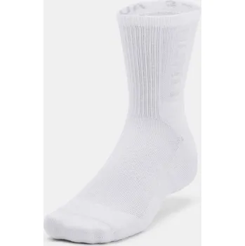 Unisexové ponožky Under Armour UA 3-Maker Mid-Crew ( 1373084-100 Bílá MD