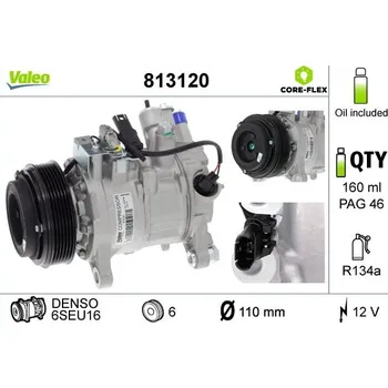 Kompresor klimatizace Kompresor, klimatizace VALEO 813120