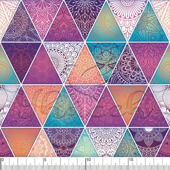 Fleece antipiling, Digi trojúhelníky NEW