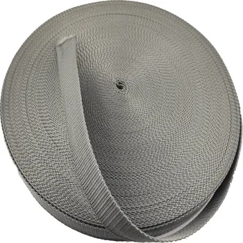 Polypropylénový popruh 40 mm tm. šedý (balení 50m)