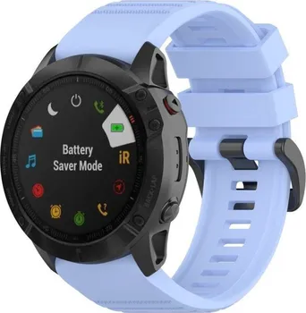 Řemínek na hodinky ESES Silikonový řemínek pro Garmin EasyFit/QuickFit 26 mm světle fialový