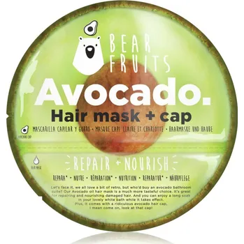Vlasová regenerace Bear Fruits Avocado Hair Mask + Cap 20 ml