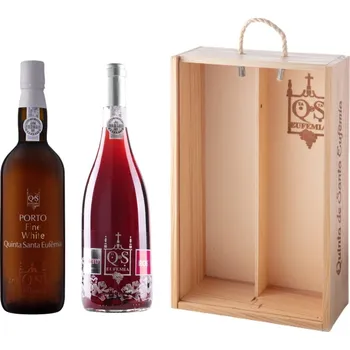 Víno Quinta de Santa Eufemia Dárkové balení portských vín White a Rosé (2ks) 0,75 l