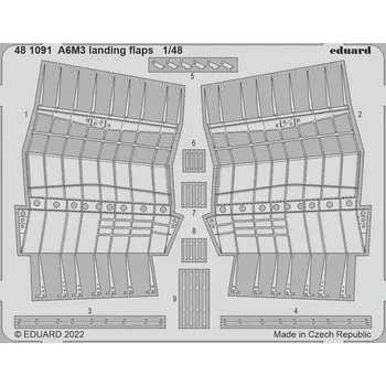 Plastikový model Eduard 1/48 A6M3 Zero landing flaps (EDUARD)